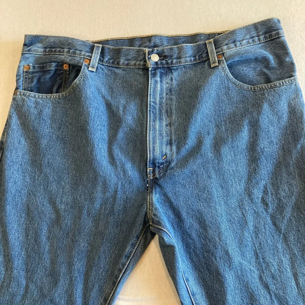 Levi's 517 Jeans Bootcut Mens 42x30 (Fit 40x29.5) Medium Wash Blue Denim